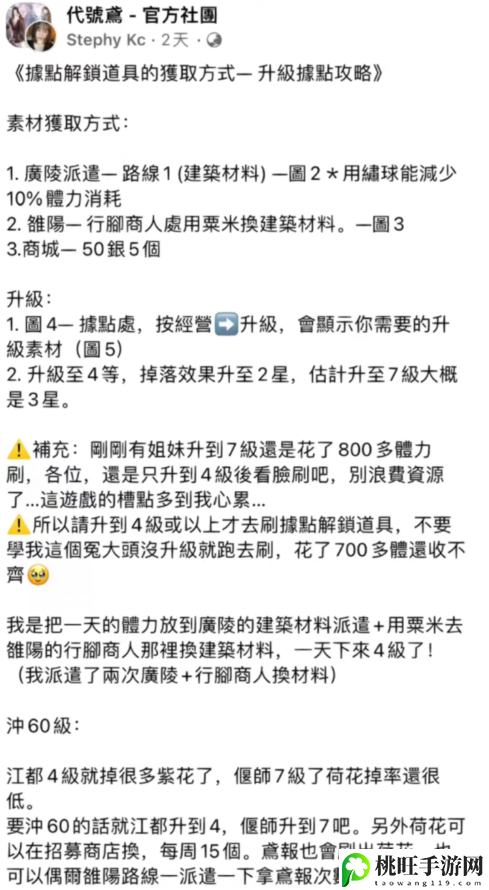 代号鸢据点升级攻略-稀有装备制作心得