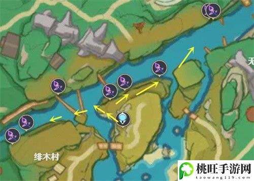 2023原神鸣草最新采集路线图-游戏经济系统与资源管理