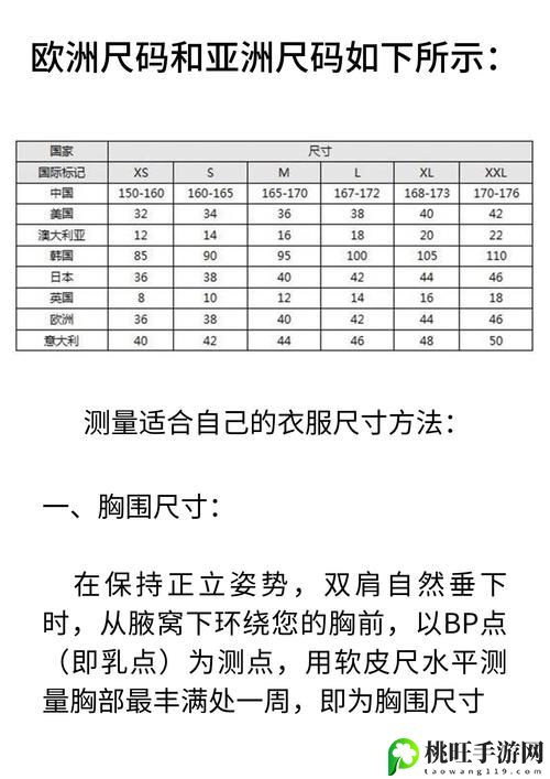 亚洲尺码和欧洲尺码专线软件