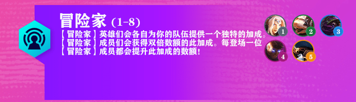 金铲铲之战S7.5冒险家羁绊效果是什么-提高综合战斗能力